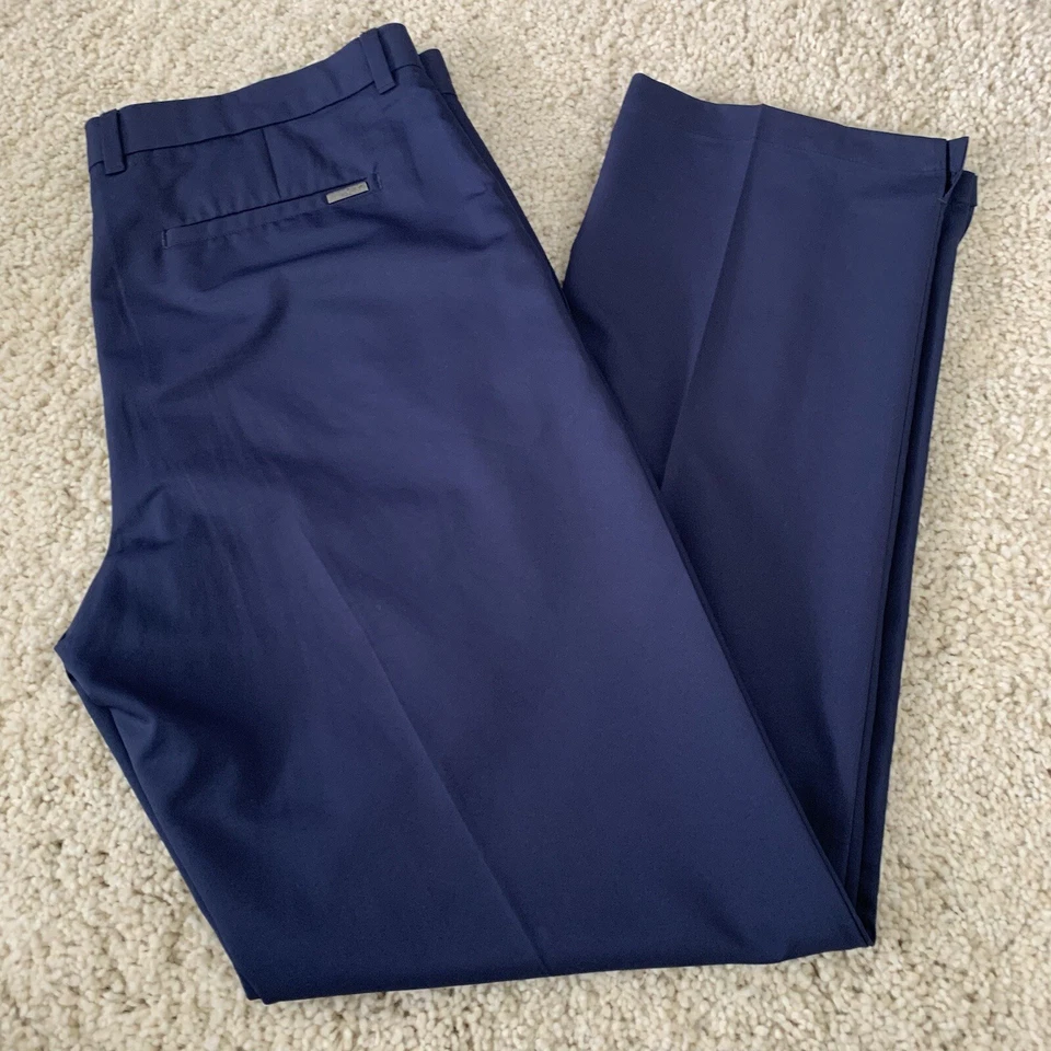 Pantalones de golf Greg Norman para Tasso Elba para hombre 36x34 calce ajustado azul activo Foto 1 de 4