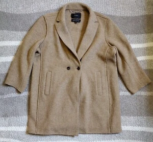 J. Crew Coat Womens 18 Daphne Italian Boiled Wool Tan Camel Jacket - Picture 1 of 8