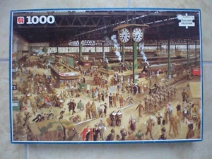 1000 Piece Jigsaw Puzzle by Jumbo - Waterloo Station 1939 - 1945 - Picture 1 of 1