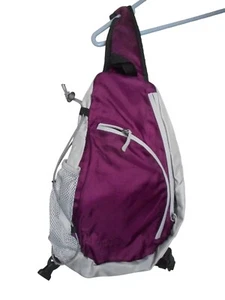 Eddie Bauer lila grau Ripstop Sling Rucksack - Bild 1 von 4
