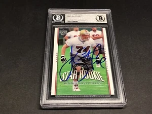Joe Staley Signed 2007 Upper Deck Rookie Card #261 Auto 49ers Beckett BAS COA 1C - Picture 1 of 6