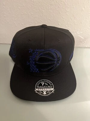 Mitchell & Ness Orlando Magic HWC 20th Season Fitted Hat Cap Black Retro 7 3/4 - Image 1 of 4