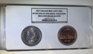 1883-O Morgan Silver Dollar AND Medal Collection NGC Brilliant Uncirculated NGC - Picture 1 of 9