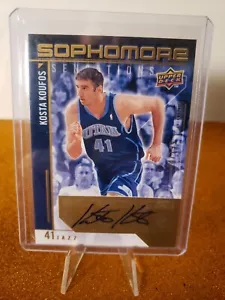 2009-10 Upper Deck Sophomore Sensations Auto Auto /199 Kosta Koufos #SS-KK Auto - Picture 1 of 2