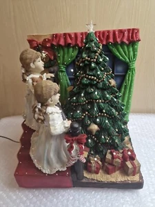 Glasfaser Weihnachtsbaum mit Kindern bitte lesen 25 x 21 x 27 cm - Bild 1 von 17