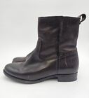 Frye Cara Short Dark Brown Leather Ankle Boots Booties   Womens Size Us 8 B