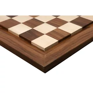 21" Raised Wood Luxury Chess board - Golden Rosewood and Maple - 55 mm Square - Picture 1 of 6