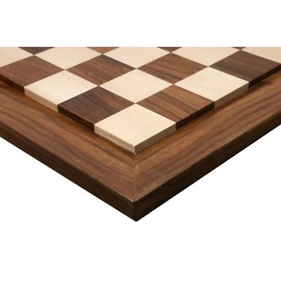 21" Raised Wood Luxury Chess board - Golden Rosewood and Maple - 55 mm Square - Image 1 of 4