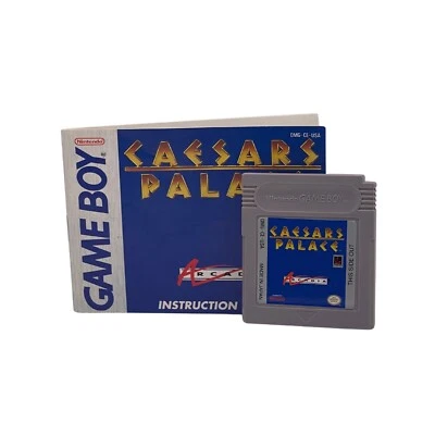 Caesars Palace Game Boy 1992 Cartridge + Manual Tested Works Great Retro Arcade - Image 1 of 4