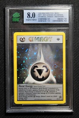 2000 NEO GENESIS ~ 1st EDITION METAL ENERGY ~ HOLO RARE #19/111 (WOTC): MNT 8.0 - Image 1 of 2
