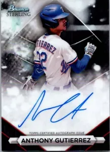 Anthony Gutierrez 2023 Bowman Sterling Autograph Auto Card #PA-AG - Bild 1 von 2