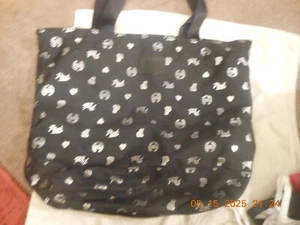 PINK BY V.S. / XX-LG / TOTE BAG / "PINK" LOGO / BLACK / ZIP CLOSE /INSIDE POCKET - Picture 1 of 3