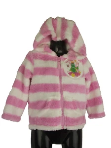 Nuevo con etiquetas Chaqueta con Capucha Rosa y Blanco Dorothy El Dinosaurio Niñas Talla 3 Cremallera Frontal Difusa - Imagen 1 de 2