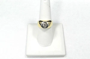 Incredible Estate 14k yellow gold mens .50ct diamond ring - Picture 1 of 4