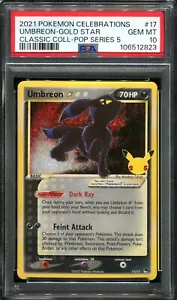 PSA 10 Umbreon Gold Star 17/17 Celebrations Classic Collection Pokemon Card - Picture 1 of 1