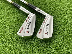 Wilson Golf TOP NOTCH Balanced Sole 3 & 4 Iron Set Left Handed Steel Airlite - Picture 1 of 6