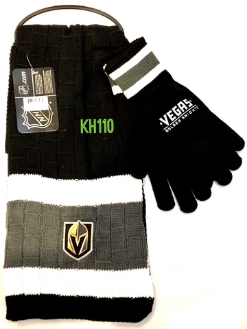 Las Vegas Golden Knights NHL Knit scarf and Gloves Gift set Cover