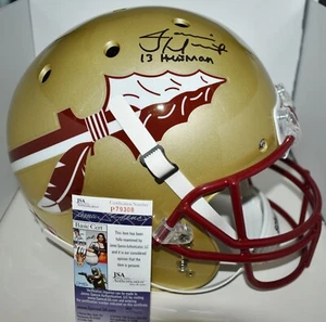 JAMEIS WINSTON SIGNED F/S REPLCA HELMET FLORIDA STATE SEMINIOLES 13 HEISMAN JSA - Picture 1 of 8
