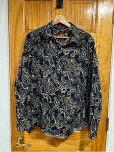 Robert Graham Artistic Maximalist Preppy Abstract Embroidery Button Down Shirt - Picture 1 of 9