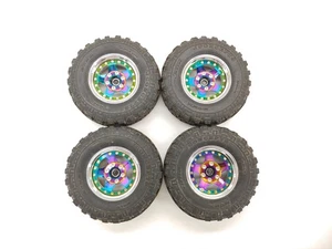 4x Jconcepts HUNK #3014 1,9" Crawler Reifen auf Multichrom 12mm Sechskant Felgen Beadlo - Bild 1 von 7