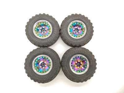 4x Jconcepts HUNK #3014 1,9" Crawler Reifen auf Multichrom 12mm Sechskant Felgen Beadlo - Bild 1 von 4