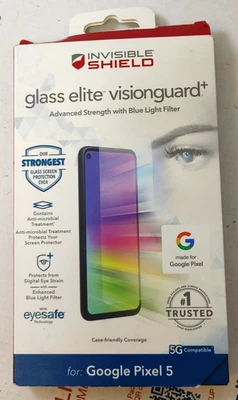 Protector Invisible PARA Google Pixel 5 Pantalla Vidrio Elite Visionguard + Luz Azul Foto 1 de 4