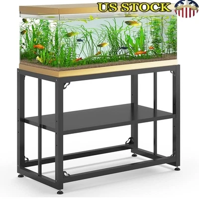 Resistente Metal Pecera Soporte Ajustable Estante Duradero Acuario Soporte Decoración Nuevo Foto 1 de 4