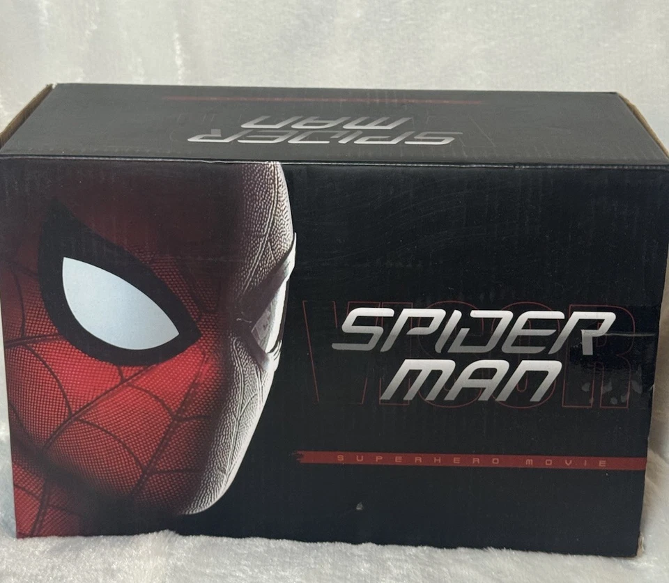 Spiderman Mask OLED Moving Eyes Jaw Control Spider Man Blink Cosplay Costume - Image 1 of 4