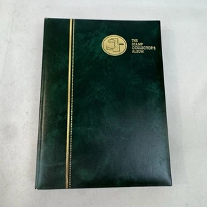 The Stamp Collector’s Album Green Leatherette Binder NEW Pages Japan Fast Ship - Bild 1 von 10