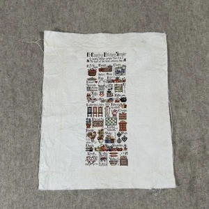 Completed Cross Stitch A Country Kitchen Sampler - Picture 1 of 8