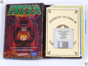ATARI ST ULTIMA III 3 EXODUS BIG BOX 3,5" FLOPPY DISK COMPUTERSPIEL 1986 ORIGIN - Bild 1 von 1