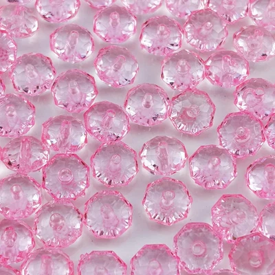 Cuentas espaciadoras de acrílico Rondelle facetadas 100 un. 12 mm para ganar Foto 1 de 4