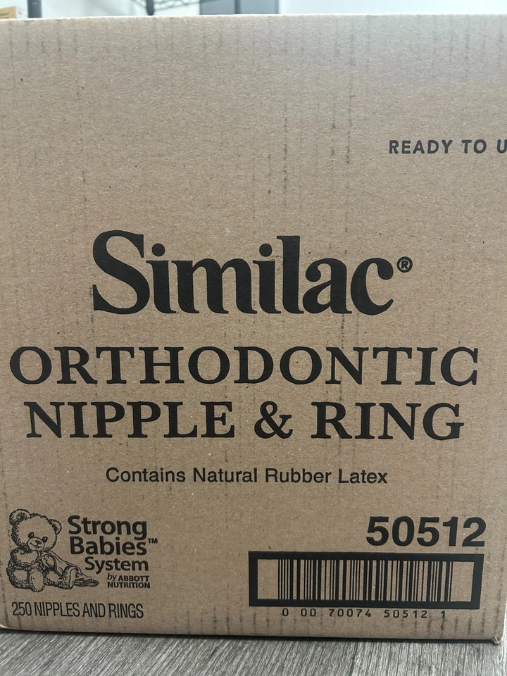 250 Similac Orthodontic Nipples and Rings, For Newborns, 50512, Exp 2027 - Image 1 of 2