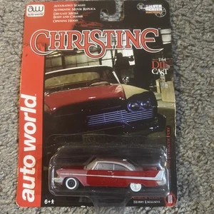 AUTOWORLD CHRISTINE 1958 58 PLYMOUTH FURY 1:64 NIGHT VERSION CHASE CAR - Picture 1 of 5