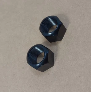 Nuevo par de tuercas de buje de aleación BMX talla M14 Mid School - Imagen 1 de 5