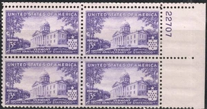 US Scott #903, Plate blocks of 4, MNH "Vermont Statehood" - Picture 1 of 1