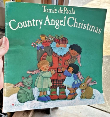 Country Angel Christmas by Tomie dePaola – Paperback, Ex-Library School Book Foto 1 de 4