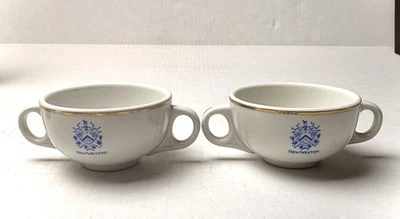 Vintage Restaurant Ware HOTEL NEW WESTON Gold Trim NYC Soup Cup Two Handle - Image 1 of 4