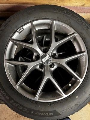 BBS SR Himalaya Grau 4 Felgen mit Reifen M+S Wie Neu. 235/60/18 Zoll. - Bild 1 von 4