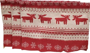 Set 3 tovagliette arazzo (13"x17") TEMA NATALE, RENNE E FIOCCHI DI NEVE - Foto 1 di 16