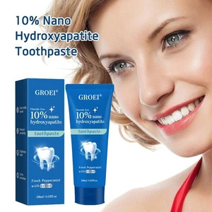 Pasta de dientes 10 % nano hidroxiapatita esmalte protección qwer diente fresco cerveza T3N4 - Imagen 1 de 13