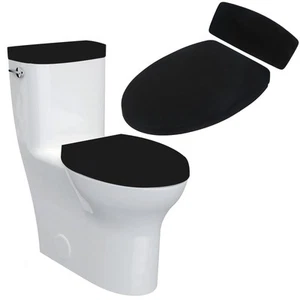 Toilet Lid Cover and Toilet Tank Lid Cover Toilet Cover with Elastic Bottom F... - Picture 1 of 7
