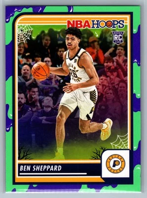 Ben Sheppard 2023-24 Hoops Haunted Hoops Slime #219 Indiana Pacers RC - Image 1 of 2