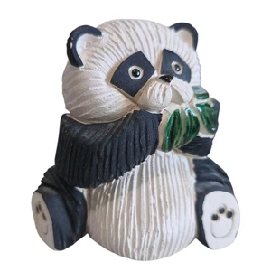 Vintage Artesania Rinconada Panda Bär Keramik signiert Figur - Bild 1 von 6