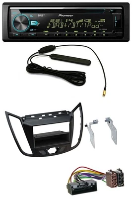 Pioneer CD MP3 AUX DAB USB Autoradio für Ford C-Max Kuga matt schwarz - Bild 1 von 4