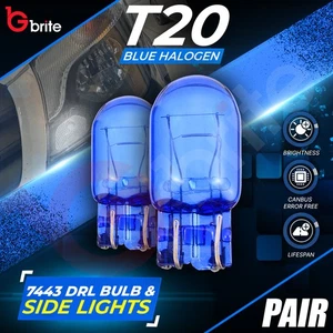 2x T20 7443 HALOGEN DRL SIDELIGHT ERROR FREE CANBUS WHITE CORSA ASTRA INSIGNIA - Picture 1 of 7