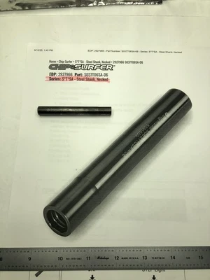 Ingersoll S037T06SA-06 3/8" vástago de acero a T06 Chip Surfer 3" OAL máximo RPM 60.000 Foto 1 de 4