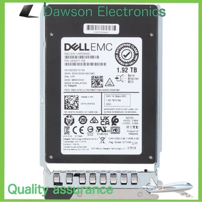 Dell EMC K9T53 1.92TB 12Gbps SAS RI TLC SED 2.5'' SSD 14/15/16G KIT - Image 1 of 4