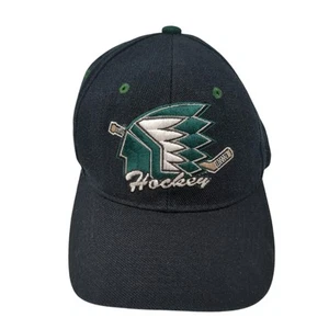 Zephyr Grafx Vintage eng anliegende Mütze North Dakota Sioux Hockey schwarz Größe 6 3/4 NCAA - Bild 1 von 9