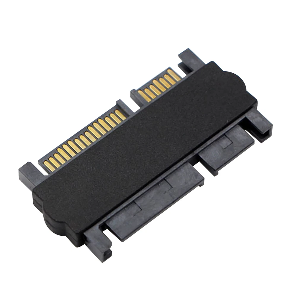 New SATA 22Pin Male to 22Pin Male Adapter Connector Components Fittings M - Image 1 of 4